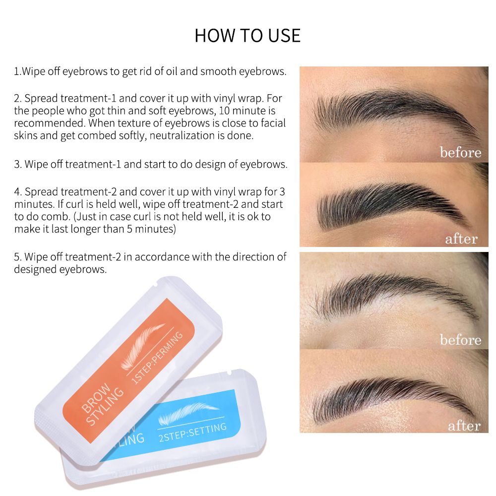 Home Use Brows Setting Makeup  - огляд і ціна Brow Lamination Kit